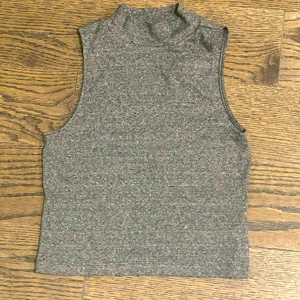 H&M Mock Neck Cropped Top